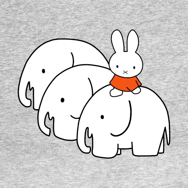 Miffy with Elephants by FoxtrotDesigns